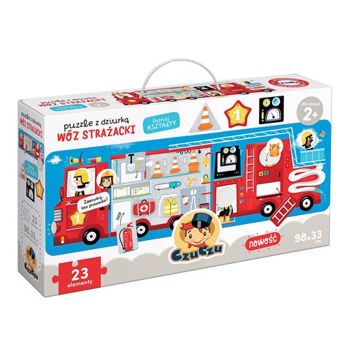 Puzzle z dziurką. Wóz strażacki. Czuczu zdjęcie 8