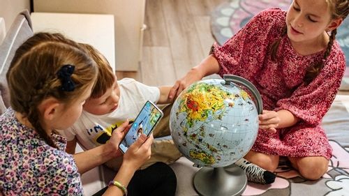 Globus ZOOLOGICZNY 220mm +książka karton APLIKACJA Produkt Polski zwierzęta na Arena.pl