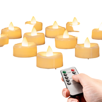 Zestaw 24 Świec LED Tealight Niebieskie 3,8x3,1cm na Baterie Halloween