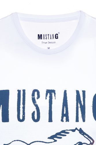 MUSTANG T SHIRT BASIC PRINT TEE GENERAL WHITE 1008372 2045 XL na Arena.pl