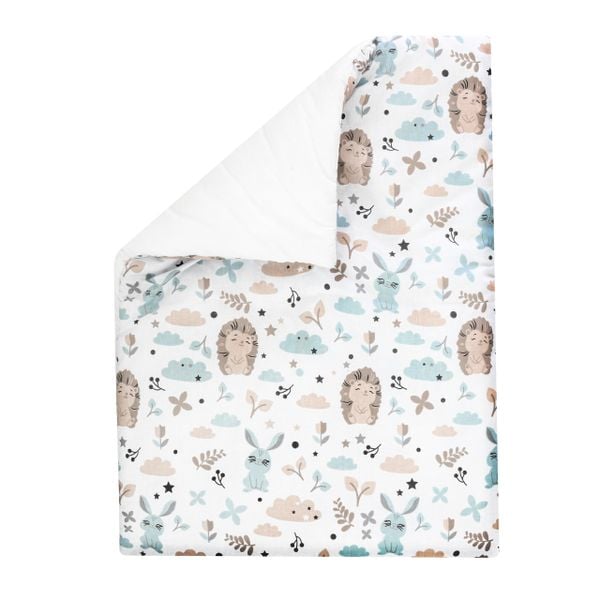 KOKON DLA NIEMOWLĄT BAWEŁNIANY ZESTAW 4 ELEMNTY JEŻ zdjęcie 9