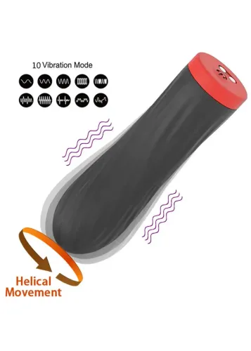 Stymulator-Rechargeable Silicone Touch Vibrator USB 10 Functions - Black na Arena.pl