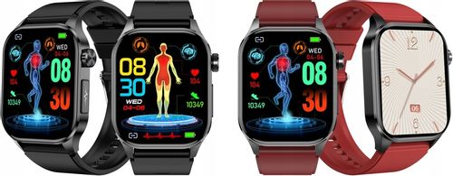 SMARTWATCH ZEGAREK DAMSKI EKG GLUKOZA CIŚNIENIE TEMPERATURA ROZMOWY MENU PL na Arena.pl