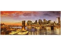 100X40CM NOWOJORSKI KRAJOBRAZ OBRAZ DREWNO