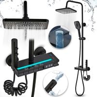 Zestaw prysznicowy Heckermann V6 Czarny