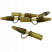 Bezpieczny klips z łącznikiem gumowym 5 szt KHAKI