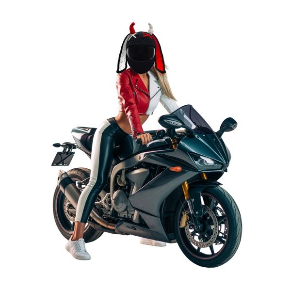 Czapka na kask Horned Devil Rider zdjęcie 15