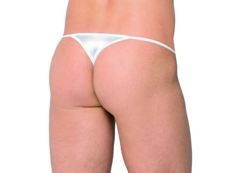 Białe Stringi dla Panów - SoftLine 4420 S-L (uniwersalny) zdjęcie 2