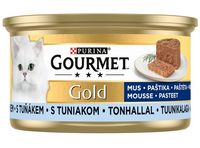 Pyszna karma dla kota z dodatkiem witamin Gourmet Gold Mus z Tuńczykiem 85g