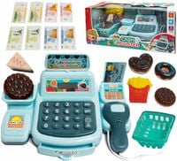 KASA FISKALNA SKLEPOWA Skaner Koszyk Produkty Banknoty