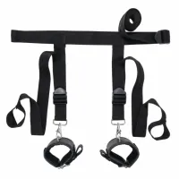 sportsheets edge door restraints czarne - system mocowań do drzwi