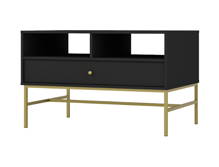 Nowoczesny Stolik Kawowy z 1 Szufladą TORO LOFT Czarny 100 cm LP 3 kolory zdjęcie 1