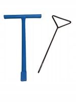 Klucz Do Zasuw Wodociągowych Rurowy100Cm + Hak Do Włazów