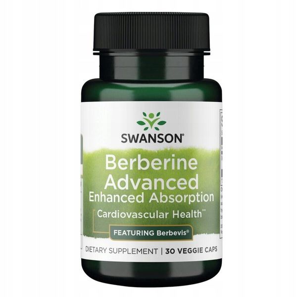 SWANSON Berberine Advanced 500mg 30 kapsułek Fitosomalna Berberyna ekstrakt zdjęcie 1
