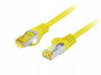 Patchcord Lanberg FTP kat.6A 0,25m LSZH CU fluke passed żółty