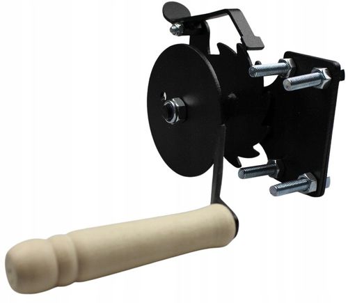 KOŁOWROTEK ZESTAW DO GRILLA SZYBKI MONTAŻ KORBKA linka karabińczyk na Arena.pl