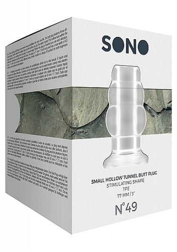 no.49   small hollow tunnel butt plug   3 inch   translucent na Arena.pl