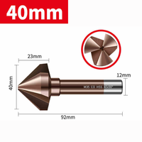 Pogłębiacz stożkowy 3-ostrzowy Fi4.5-fi60 Rozmiar: Ø40 x 12 x 90° x 92L