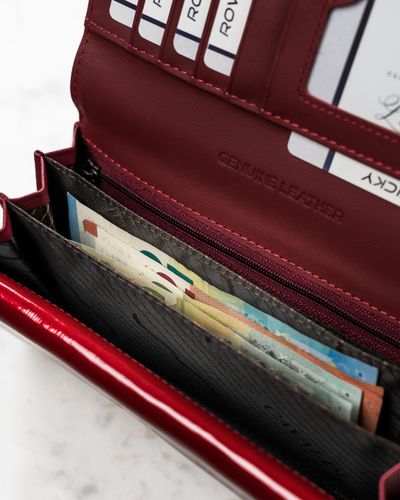 portfel damski skórzany h22-1-sh9-5966 red na Arena.pl