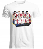 KOSZULKA K-POP STRAY KIDS 100% BAWEŁNA BIAŁY WYSOKIEJ JAKOŚCI TEKSTURA XL
