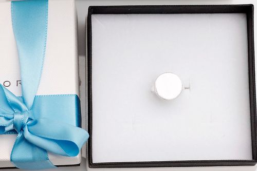 srebrny pierścionek okrągły | srebro szczotkowane 925 na Arena.pl