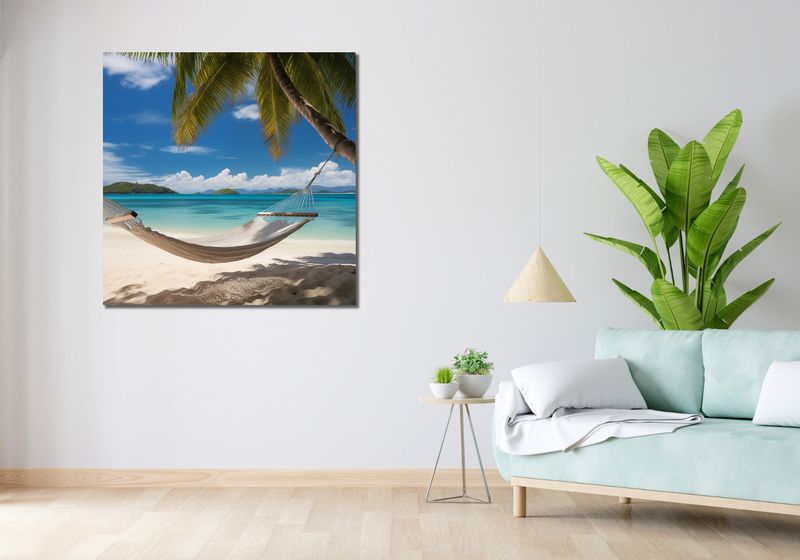 Obraz 100x100cm Rajska Ucieczka zdjęcie 2