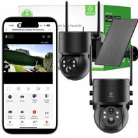 Kamera Zewnętrzna WiFi Obrotowa Panel Słoneczny Akumulator Aplikacja WOOX