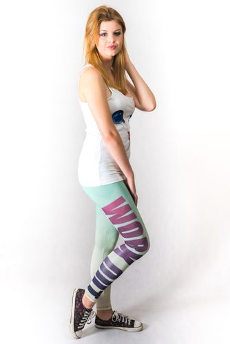 LEGINSY WORK OUT  ZIG ZAG na Arena.pl