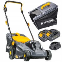 KOSIARKA AKUMULATOROWA 20V 4AH ŁADOWARKA 2X BATERIA MOCNA DUŻY KOSZ 42L