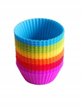 FOREMKI SILIKONOWE FOREMKA BABECZKI MUFFINKI DEKORACJE MIX 12 szt zdjęcie 2