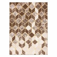 RUG/LU/TREX/GEOMETRIC/BEIGE+BROWN/140x190