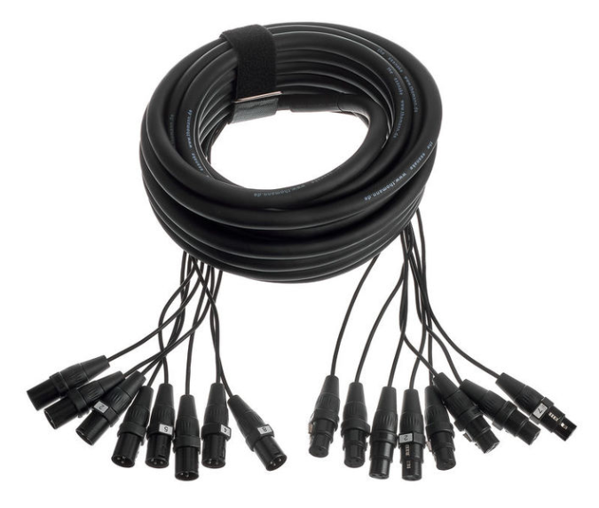 Kabel wieloparowy multicore audio mikrofonowy 8x XLR 10 m the sssnake zdjęcie 2