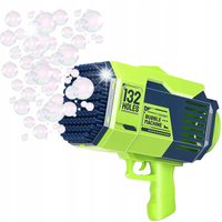 PISTOLET DO BANIEK MYDLANYCH + PŁYN BAŃKI MYDLANE AUTOMAT 132 BAZOOKA COIL
