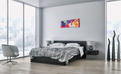 Obraz Na Płótnie - Kompozycja Barw - 90X30 Cm - Ca90X30-3877 na Arena.pl