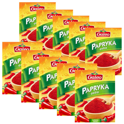 Galeo Przyprawa Papryka ostra 16 g x 10 sztuki na Arena.pl