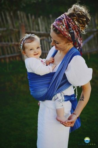 Chusta tkana Little Frog - Szafir 7 na Arena.pl