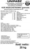 Pasza dla koni KOŃ WSZECHSTRONNY 20 kg Unipasz