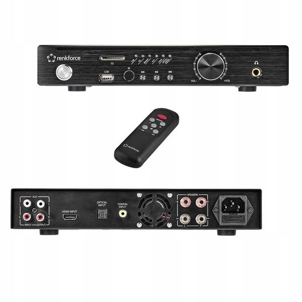 Wzmacniacz HiFi Bluetooth USB SD Pilot 2x 100W zdjęcie 2