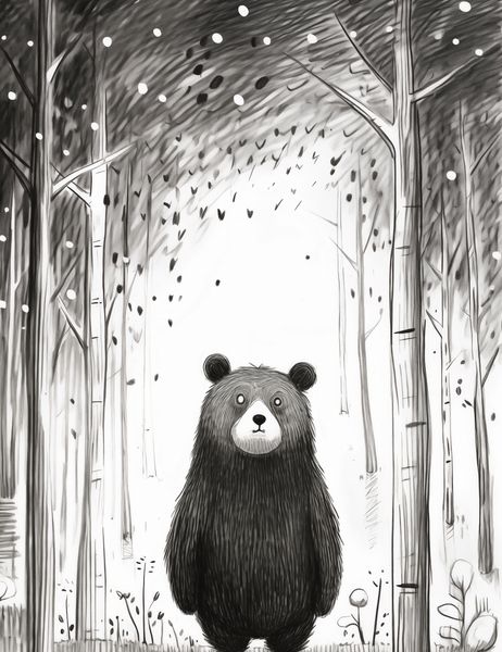 Plakat 50x65cm Ciekawski Miś zdjęcie 1