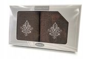 Komplet 2 ręczników Gift 50 70 Greno brązowy w5