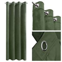 Zasłona gotowa na przelotkach Eurofirany 140X250 MELANIE oliwka