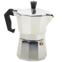 Aluminiowa kawiarka zaparzacz do 3 kaw po 150 ml dla wygody codziennego parzenia