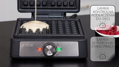 Gofrownica MPM MGO-41/C 1600 W czarny na Arena.pl