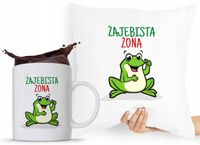 Zestaw Poduszka + Kubek Prezent Dla Dziewczyny Z Nadrukiem Ze Zdjęciem