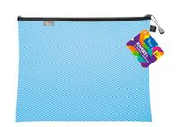 KOPERTA Z SUWAKIEM METALOWYM A4 36X27 CM NIEBIESKA TETIS