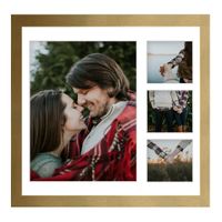 Ramka na 4 zdjęcia Hekla 40x40x4 MDF galeria złoty 1szt.