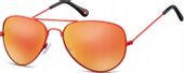 Okulary PILOTKI CZERWONE LUSTRZANKI AVIATOR PRZECIWSŁONECZNE