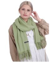 SZAL DAMSKI CHUSTA DUŻY MIŁY Ciepły Szalik JASNY ZIELONY dla kobiet