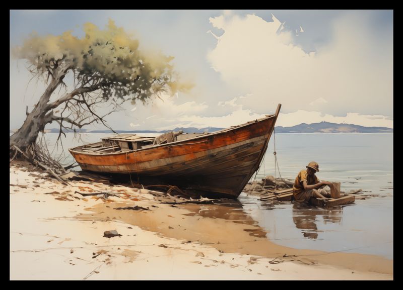 Plakat 42x29,7cm Spokój Przybrzeża zdjęcie 2