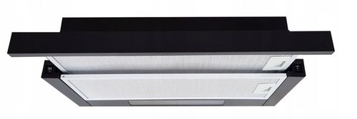 Czarny okap kuchenny teleskopowy podszafkowy Marin 60cm + FILTR na Arena.pl